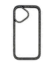両面ビジューフレームiphoneケース(ブラック)/柄3:iphone17