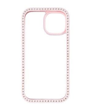 両面ビジューフレームiphoneケース(ピンク)