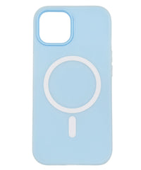 パステルmagsafeiphoneケース(ブルー)