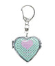 ハートデザインミラーキーホルダー/柄３