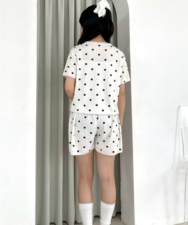 柄６：ドット　モデル：155cm F着用
