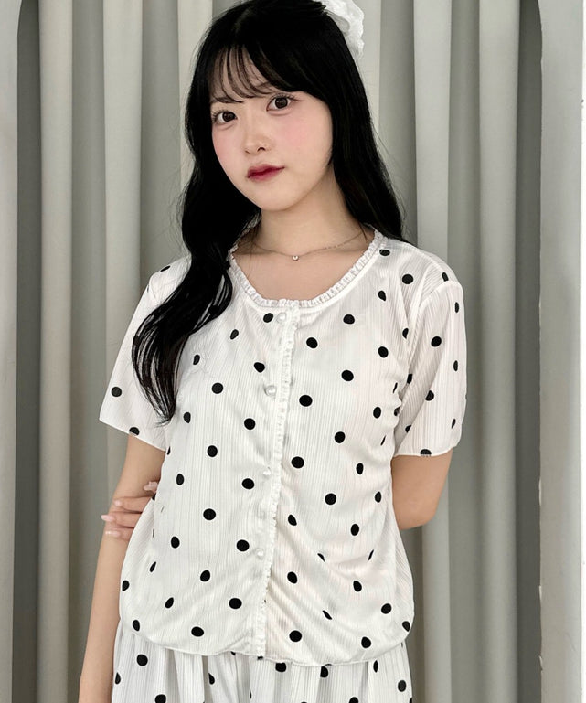 柄６：ドット　モデル：155cm F着用