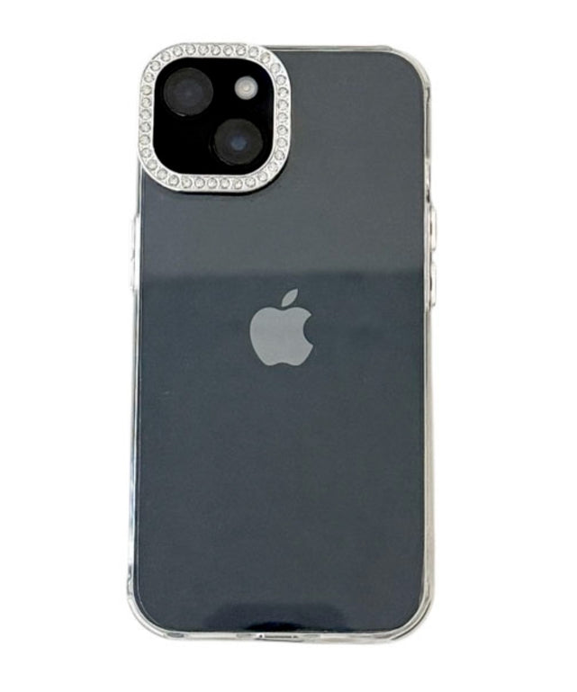 ビジューフレームクリアiphoneケース/柄１（iphone13/14）