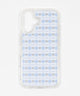 チェックミラーiphoneケース（ブルーソノタ）/柄2:iphone16