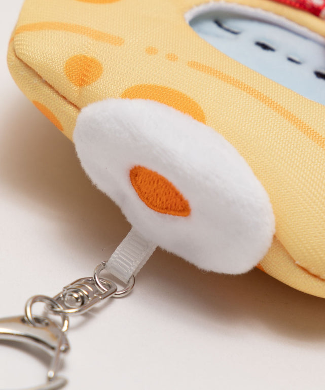 もぐもぐフードアニマルカードホルダーリールキーホルダー
