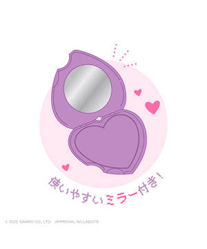 サンリオキャラクターズハート型ミラーコーム