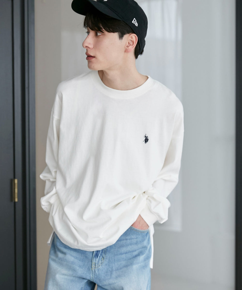 U.S. POLO ASSN.ワンポイント刺繍LST