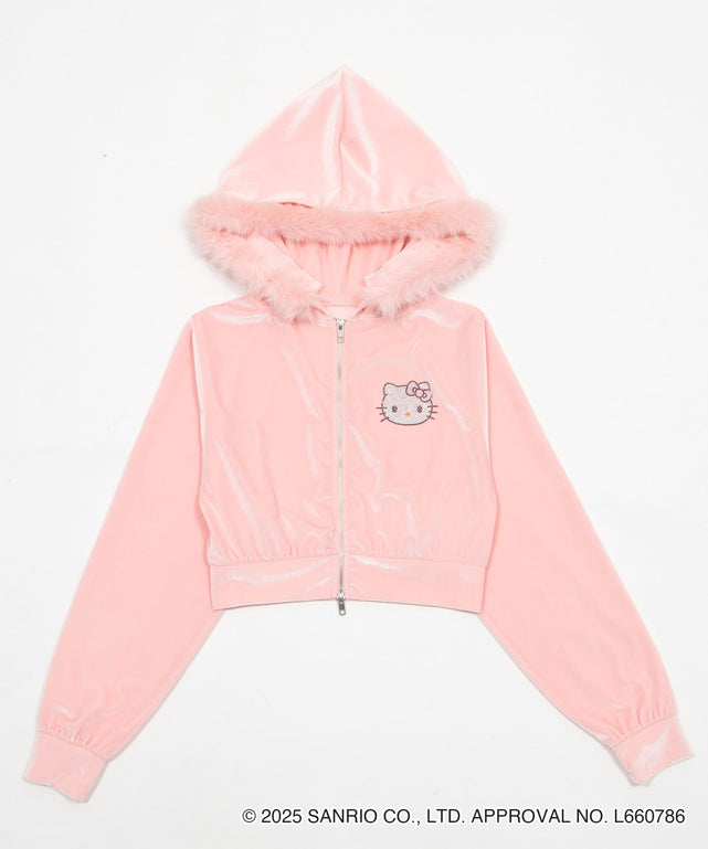 HELLO KITTY×WEGO コラボベロアパーカー/ピンク