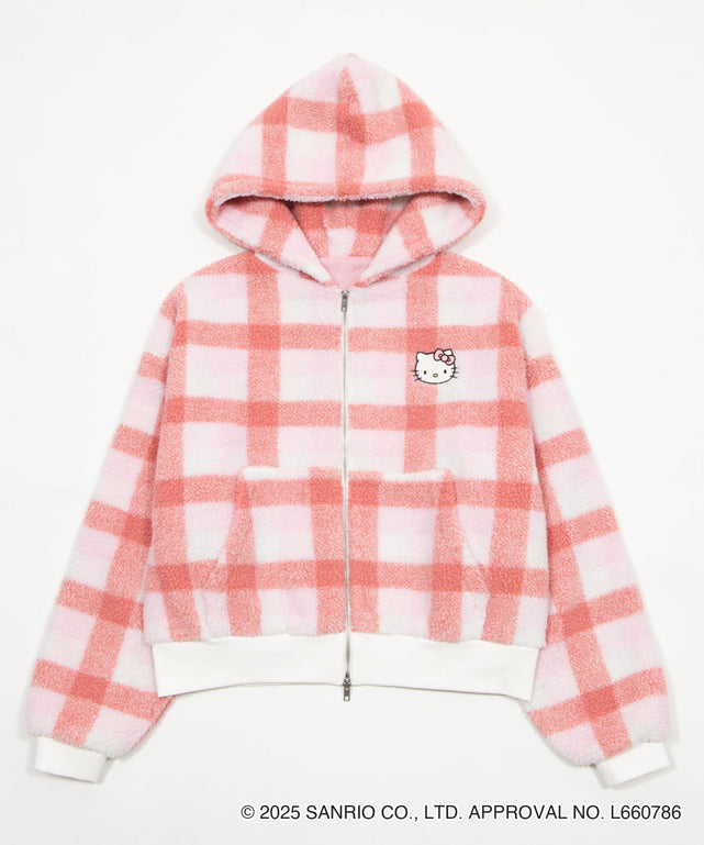 HELLO KITTY×WEGO ボアパーカー/柄1