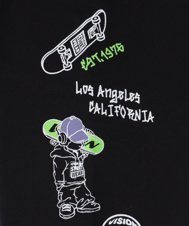 別注VISIONグラフィックスリーブプリントT（LS）