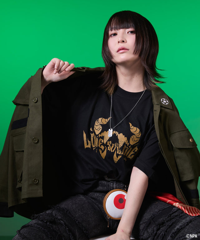＃コンパスコラボ忠臣Tシャツ/ブラック