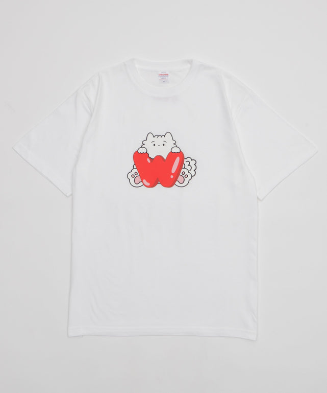 超！サモエドカフェ×WEGOコラボTシャツ/ホワイト