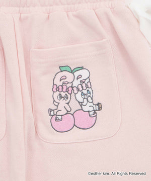 ESTHER BUNNYコラボサイドリボンスウェットパンツ