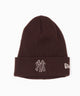 別注NEWERA BASIC CUFF KNIT/柄2:NY ブラウン