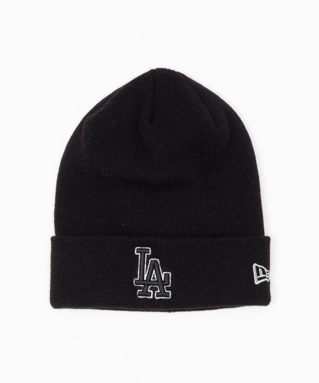 別注NEWERA BASIC CUFF KNIT/柄5:LA ブラック
