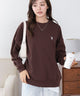 U.S.POLO ASSN.ダンボールスウェット/ブラウン　モデル：165cm M着用