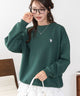 U.S.POLO ASSN.ダンボールスウェット/Dグリーン　モデル：165cm M着用