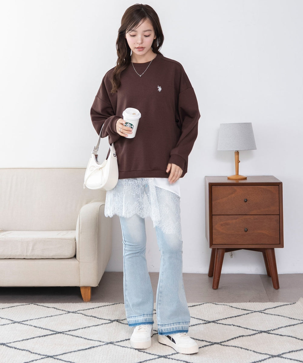 ブラウン　モデル：165cm M着用