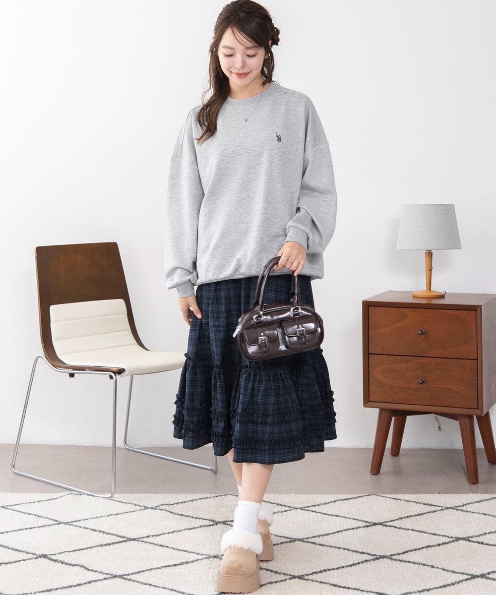 杢グレー　モデル：165cm L着用