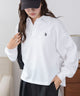 U.S.POLO ASSN.キーネックスウェット/ホワイトアイボリー　モデル：165cm M着用