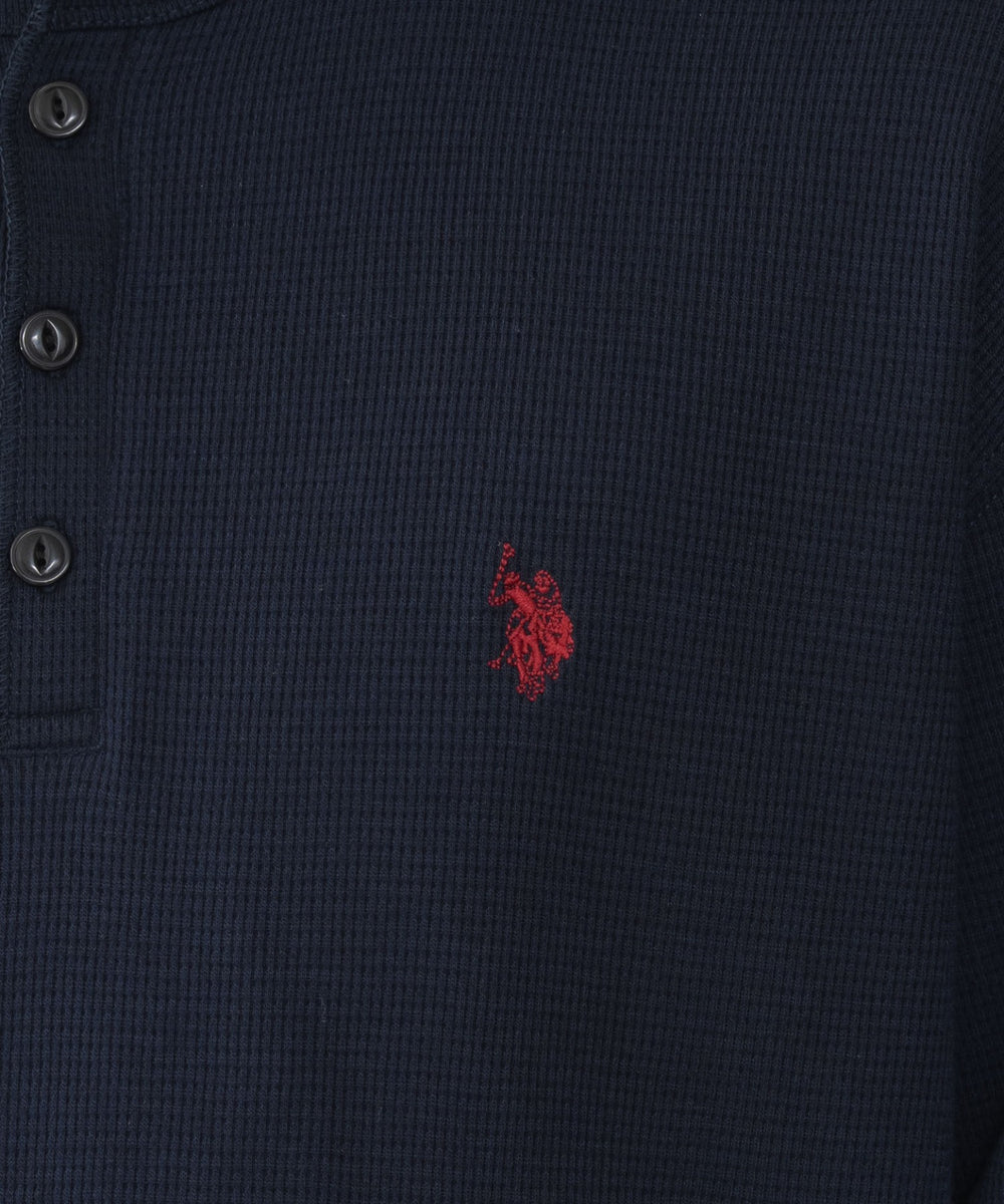 U.S.POLO ASSN.ヘンリーネックロンT