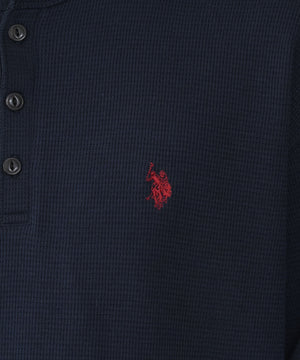 U.S.POLO ASSN.ヘンリーネックロンT