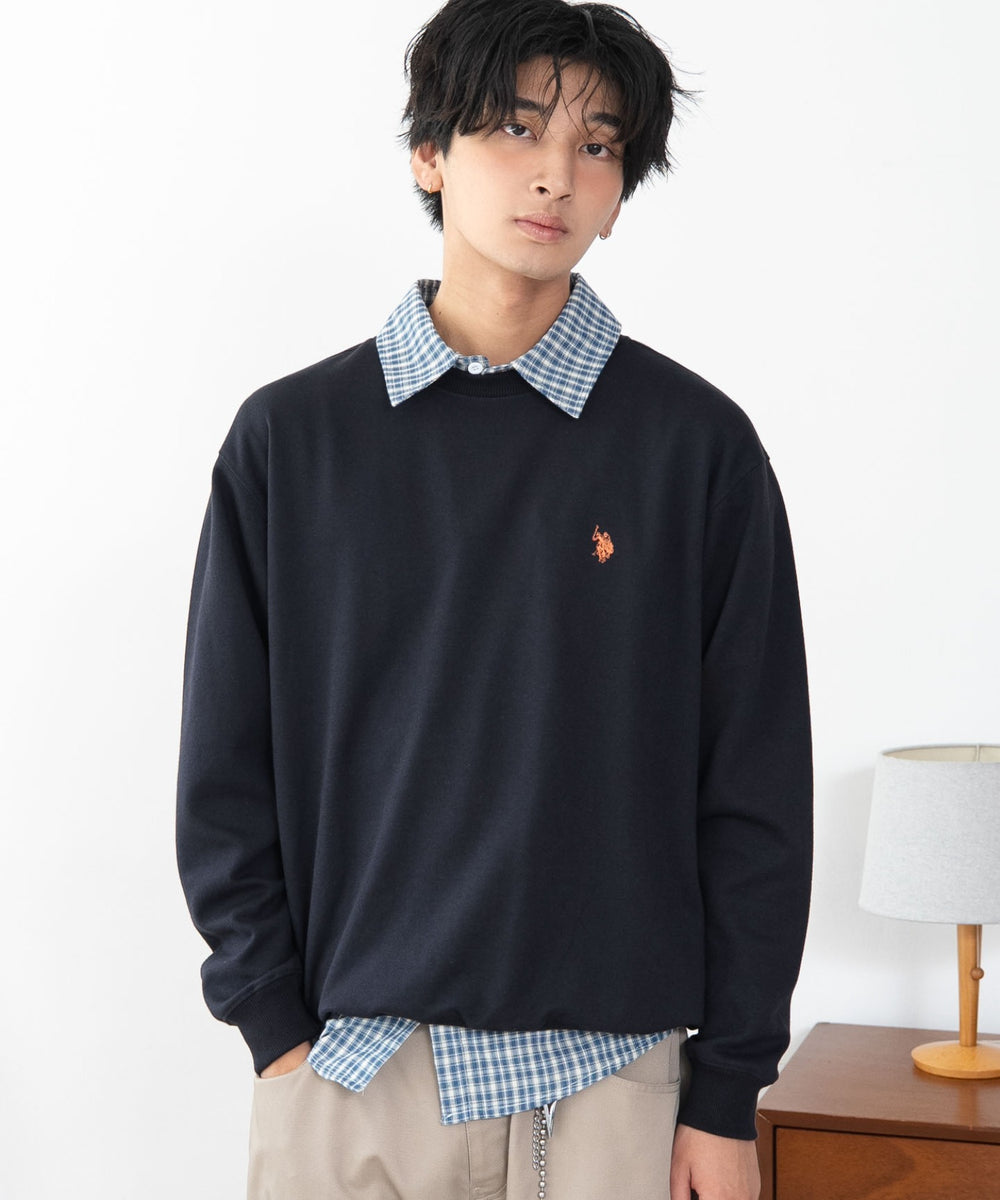 ネイビー　モデル180cm L着用