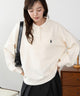 U.S.POLO ASSN.ジャガードポロニット/ホワイトアイボリー　モデル：165cm M着用