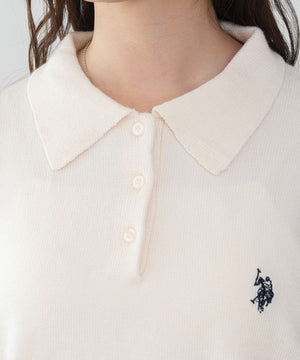 U.S.POLO ASSN.ジャガードポロニット