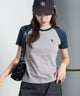 U.S. POLO ASSN.別注コンパクトTシャツ/柄2　モデル：165cm S着用