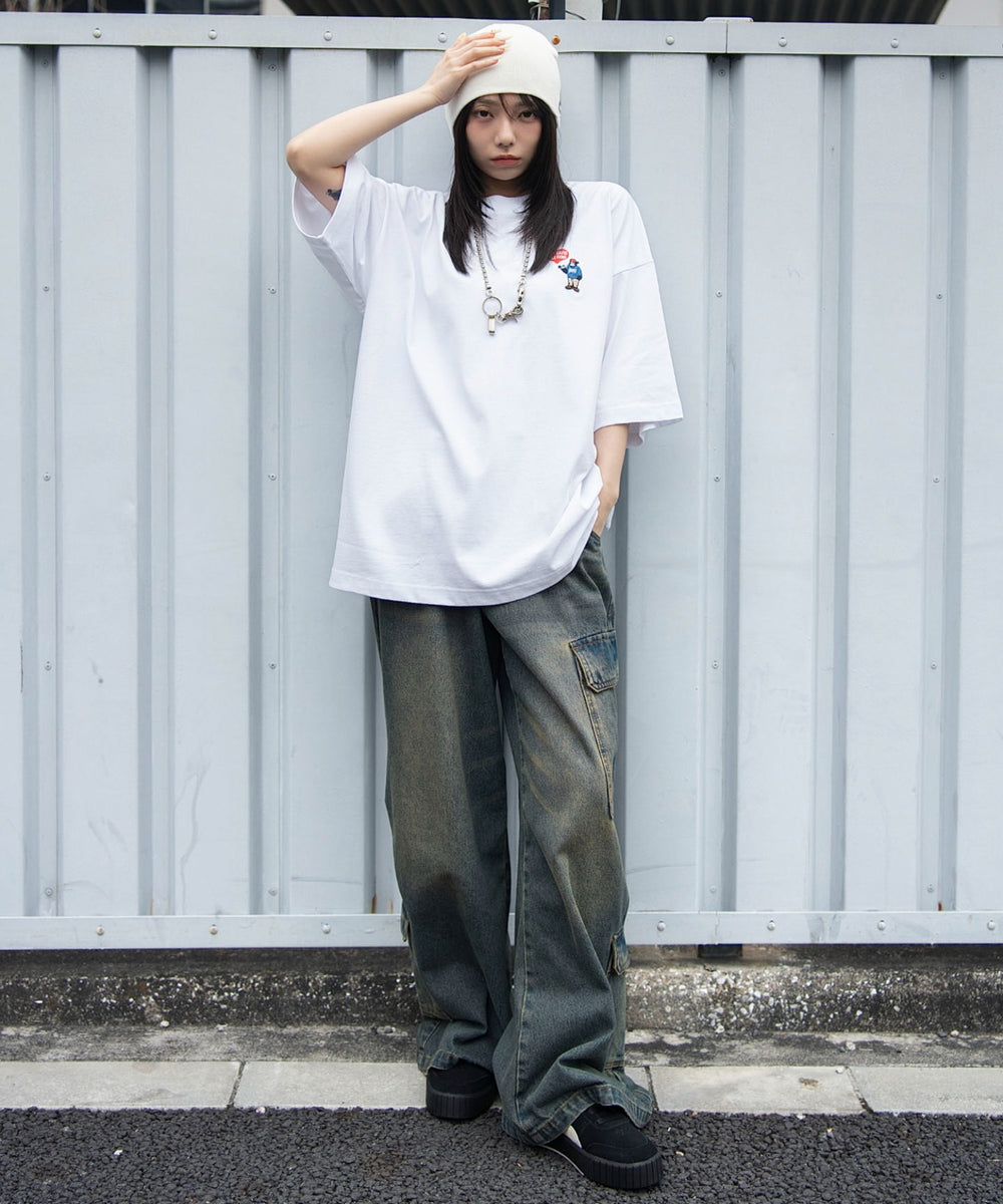 ホワイト　モデル：159cm M着用