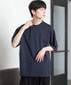 U.S. POLO ASSN.別注 接触冷感T（SS）/ネイビー　モデル：177cm L着用