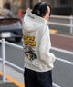 別注NEWJACKグラフィックプルパーカー/アッシュグレー モデル：161cm M着用