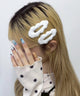 L2Pもこもこファーヘアピン/ホワイト