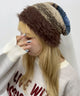 シャギーボーダーニットワッチ/Dブラウン