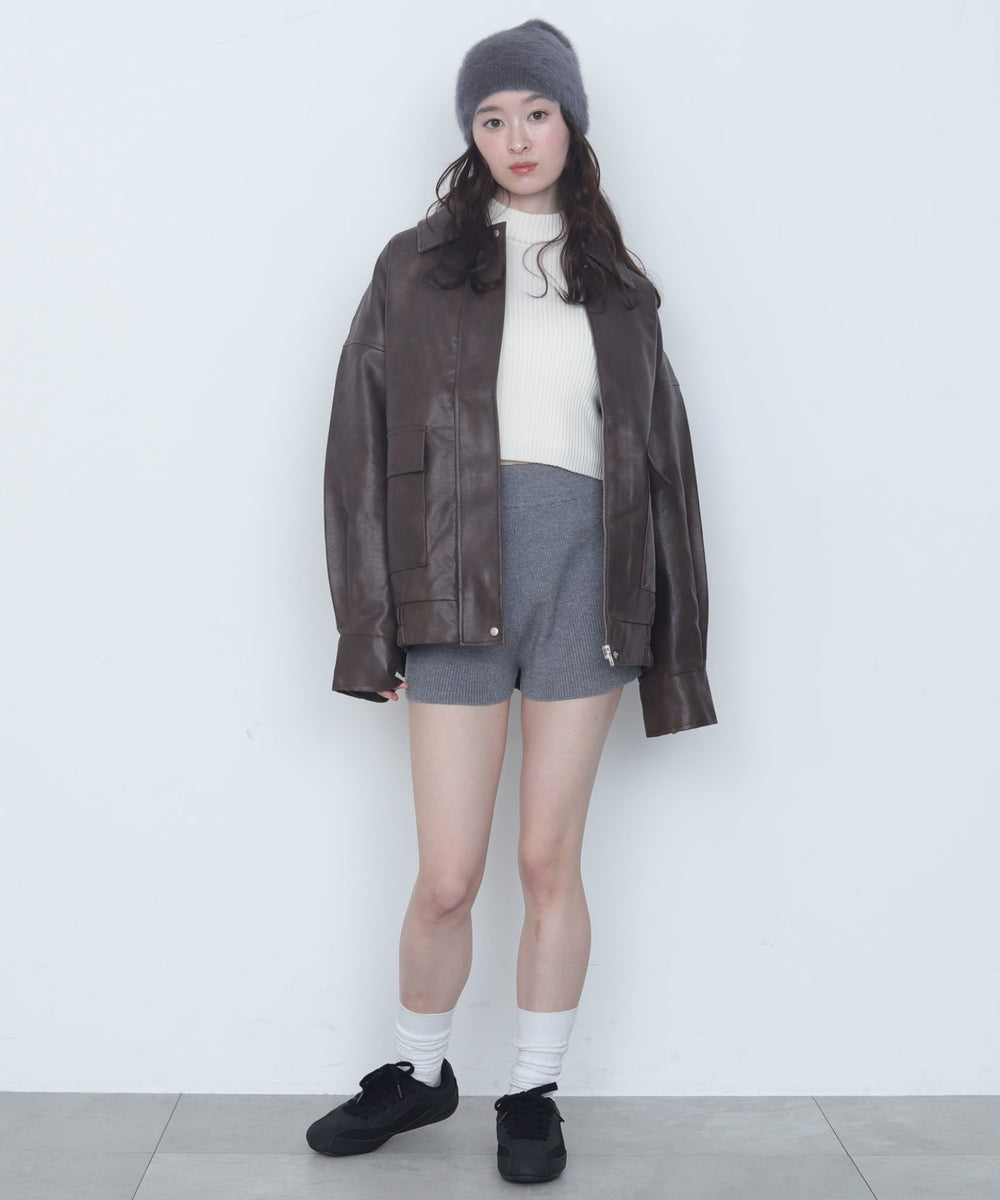 ブラウン　モデル：163cm F着用