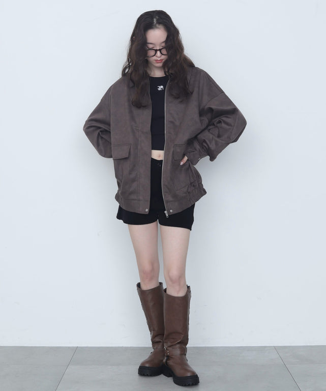 ブラウン　モデル：163cm F着用