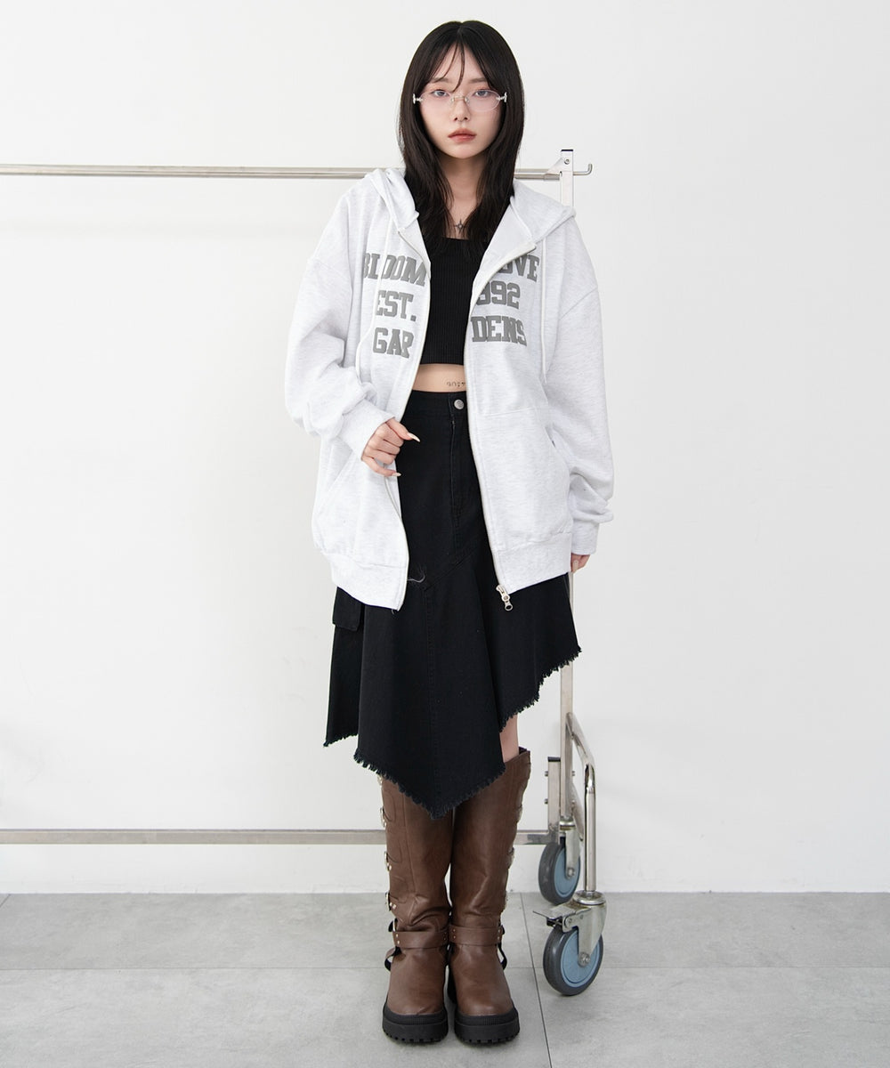 杢グレー モデル：159cm F着用