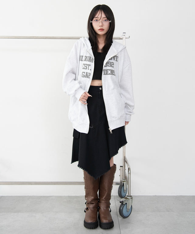 杢グレー モデル：159cm F着用