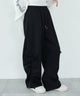 サイドリボンスウェットパンツ/ブラック　モデル：159cm F着用