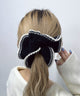 Lパイピングニットシュシュ/ブラック