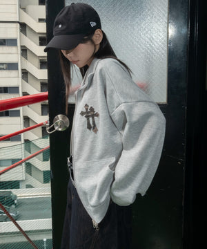 杢グレー　モデル：159cm F着用