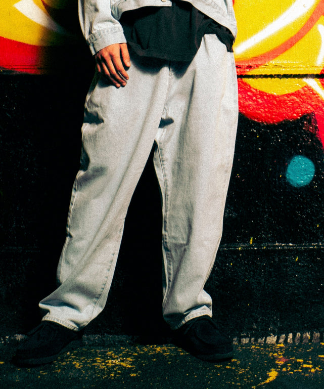 WIDE DENIMPANTS/デニム淡色