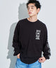 DUCKDUDE　SUNFLOWER　L／S　TEE/ブラック モデル：180cm L着用