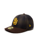NEWERA　LP5950　MLB　CHECK/SD　ブラウン（ブラウン）