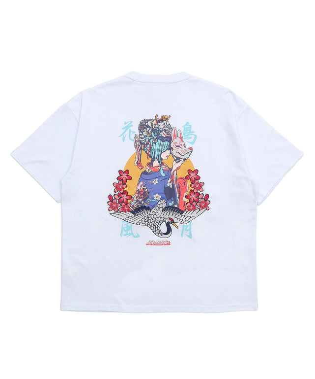 休日少女プリント刺繍ミックスT（SS）/柄１