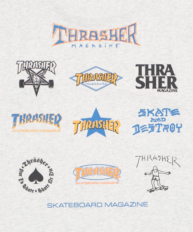 THRASHER　MULTI　LOGO　T（SS）