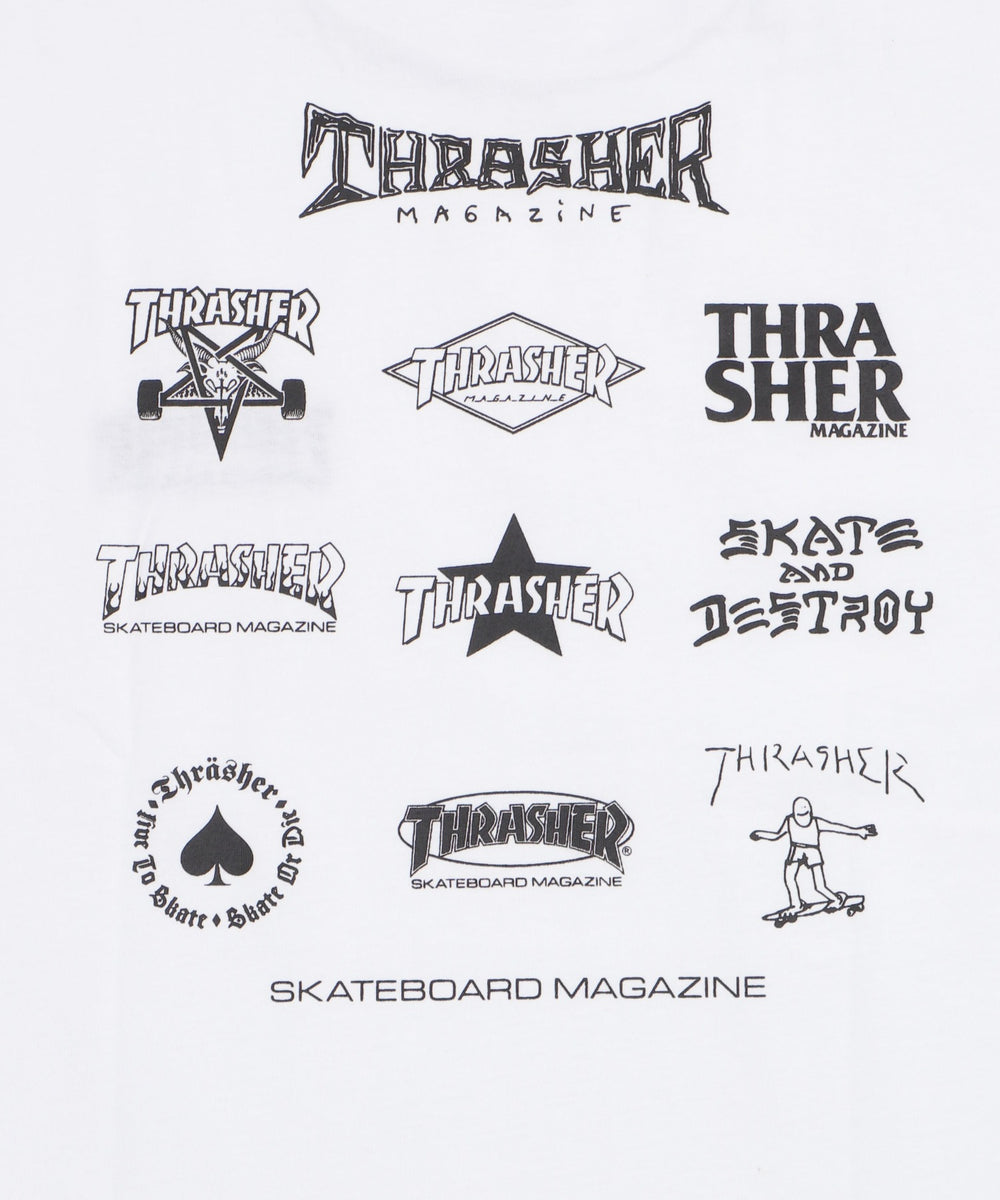 THRASHER　MULTI　LOGO　T（SS）
