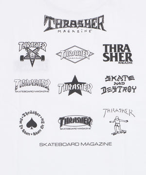 THRASHER　MULTI　LOGO　T（SS）