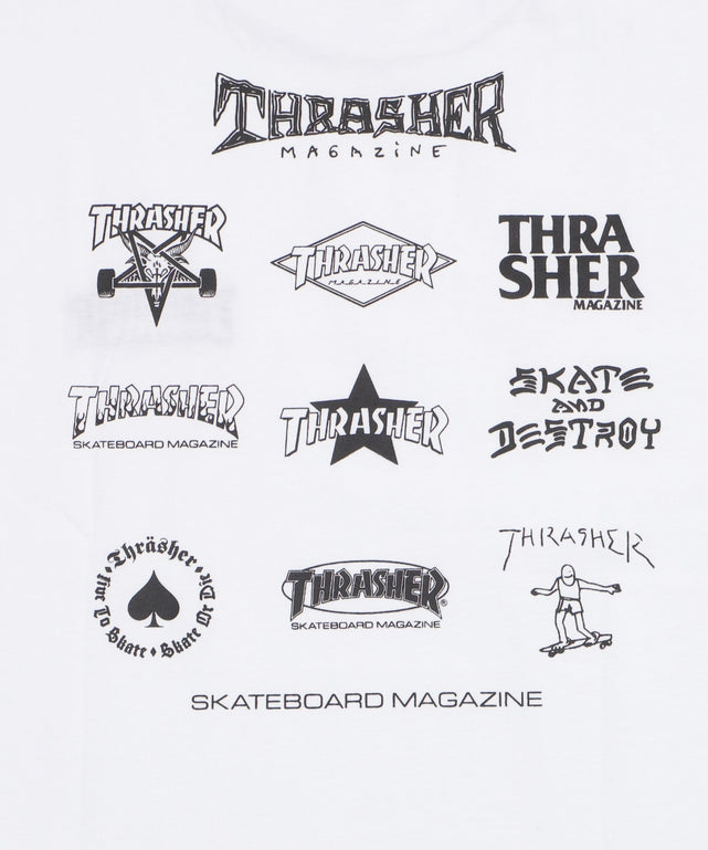 THRASHER　MULTI　LOGO　T（SS）